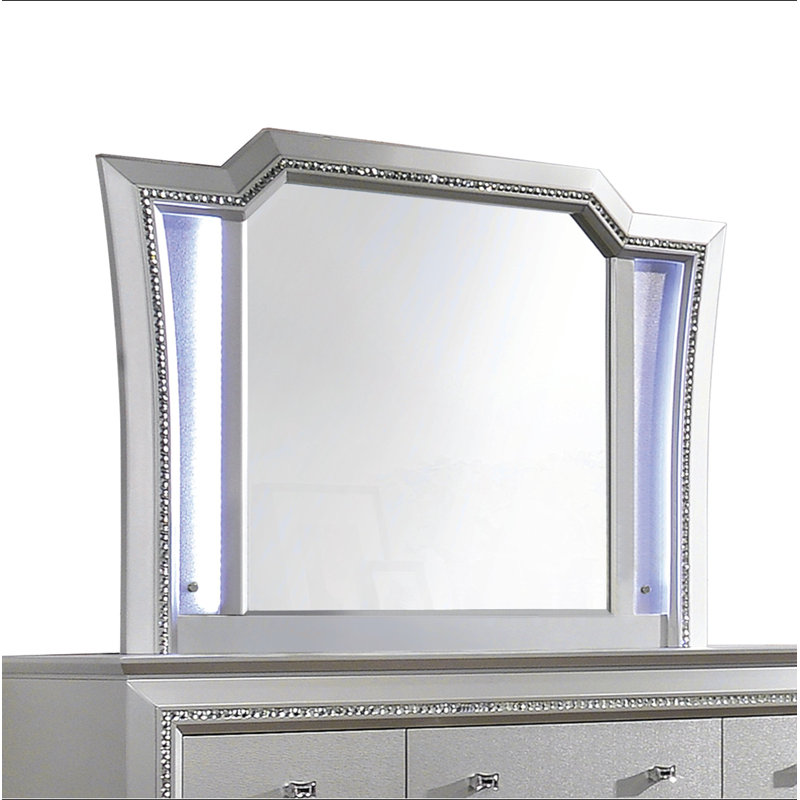 DEL et miroir Kaitlyn avec DEL, Argent argent