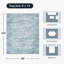 Tapis bleu 8 pi x 10 pi