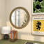 Miroir mural en métal avec détails perlés-72058591