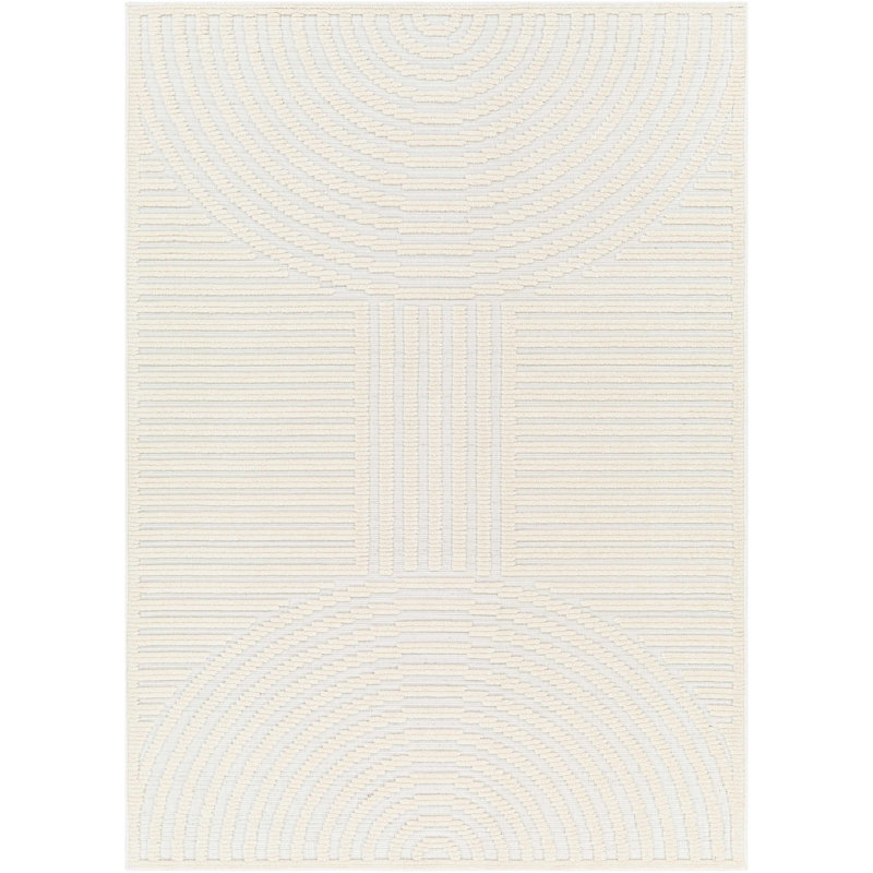 Amimma Abstract Machine Woven Area Rug, Rectangle 2' x 2'10"