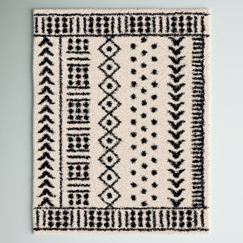 Hilary Geometric Indoor Rug, Rectangle 6'7" x 9'