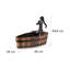 Outdoor Wood Metal Waterfall Fountain