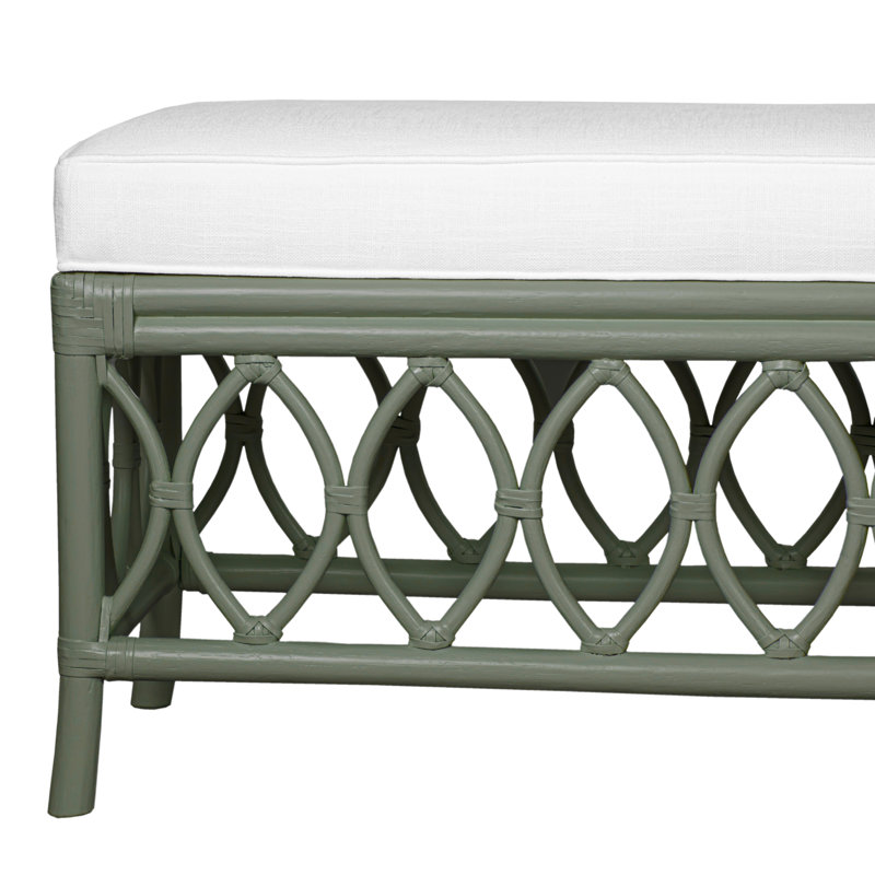 Lillian Upholstered Bench, Evergreen