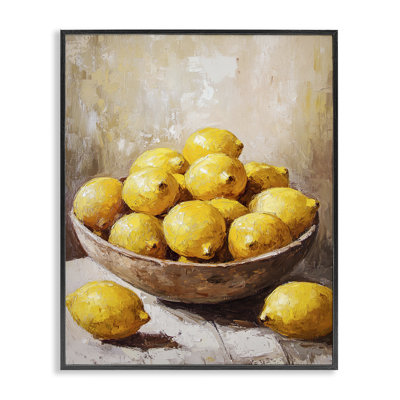 Bowl Of Lemons Still Life Giclee Art, design by Franklyn Gregory