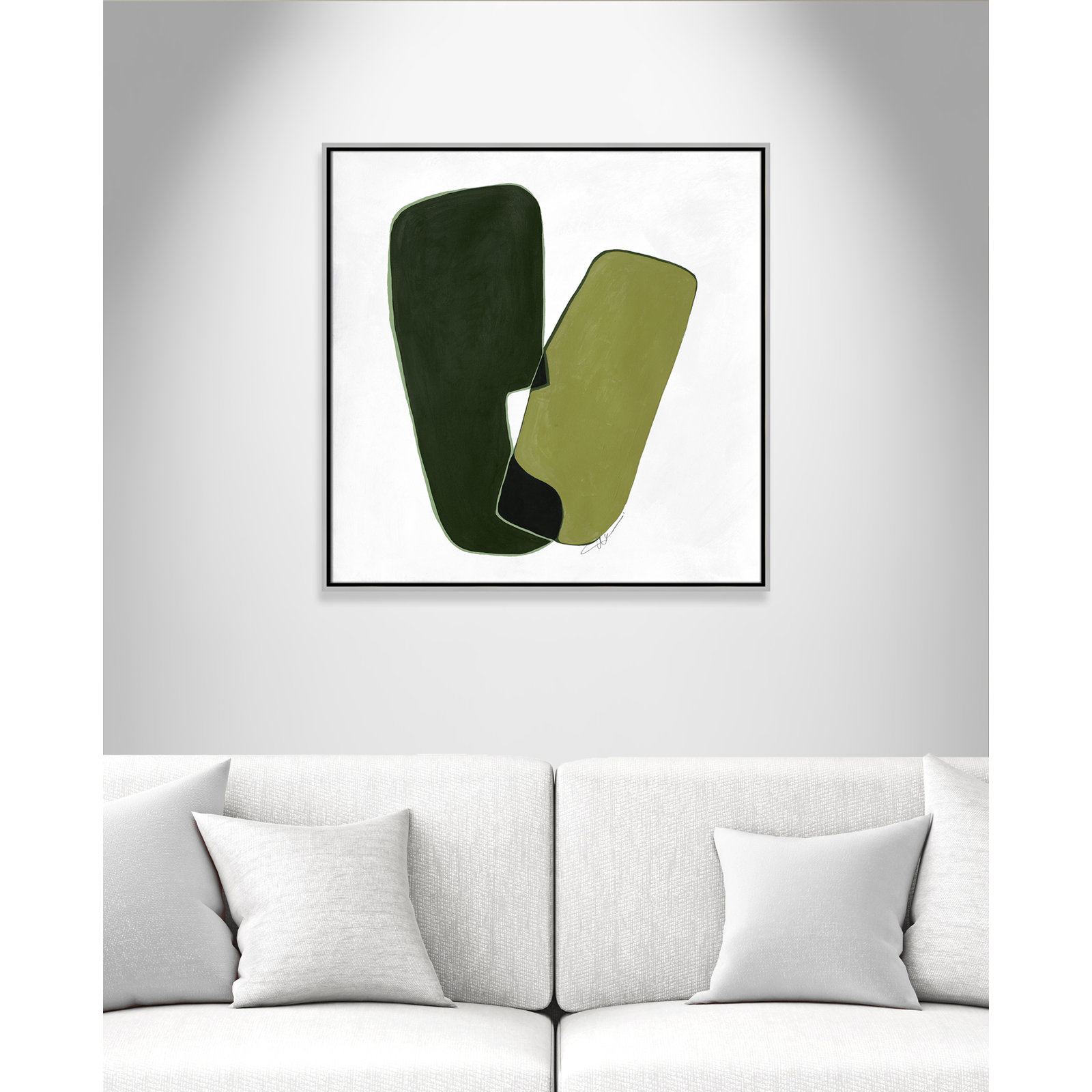 Unity II Print by , 31.5" H x 31.5" W, Silver