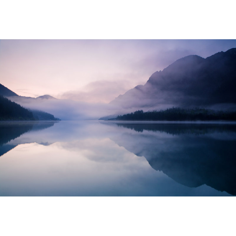 Morning At Lake Plansee by Wingmar - No Frame Print on Canvas, 30cm H x 46cm W