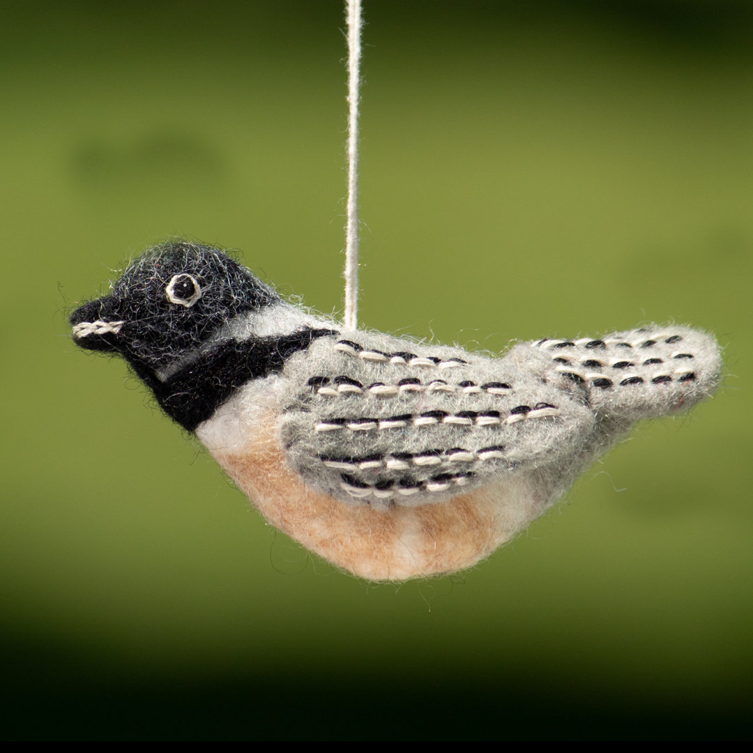 5'' Handmade Fabric Animals Hanging Figurine Ornament The Holiday Aisle®