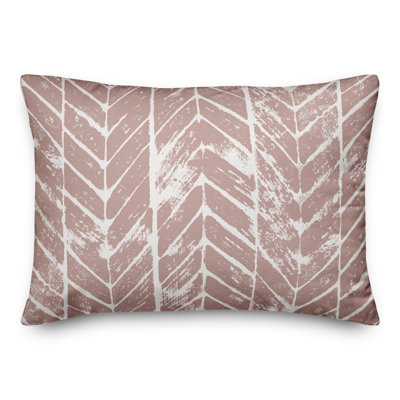  Coussin lombaire délavé à chevrons
