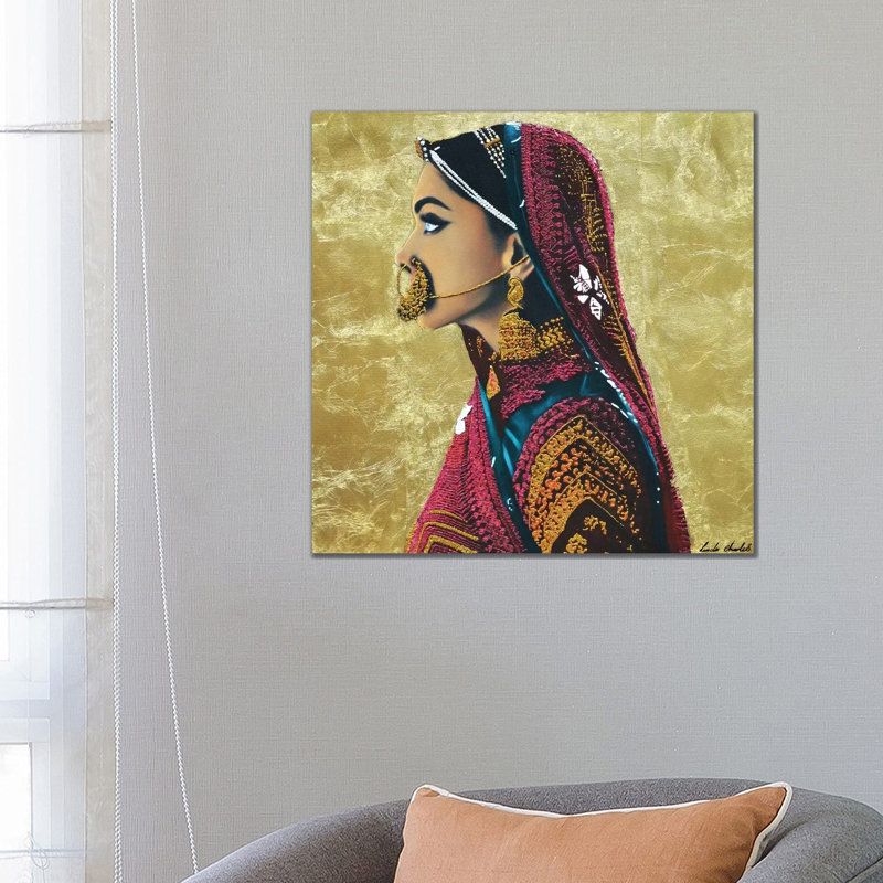 Parvathi by Linda Charles - Painting on Canvas, Wrapped Canvas, 66.04cm H x 66.04cm W x 3.81cm D