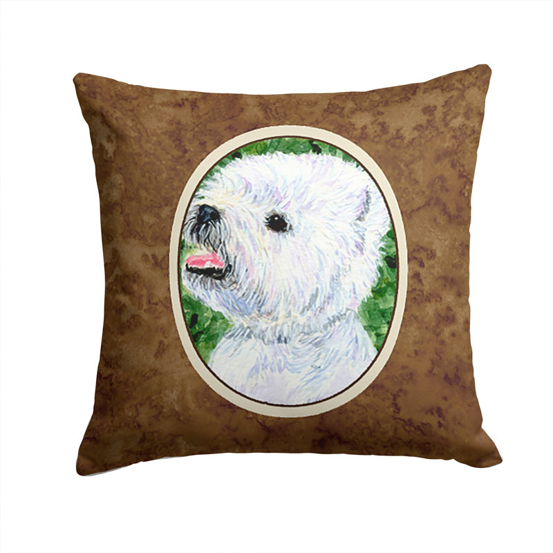 Coussin décoratif intérieur/extérieur westie