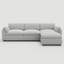 Canapé modulaire en L avec repose-pieds-575028793