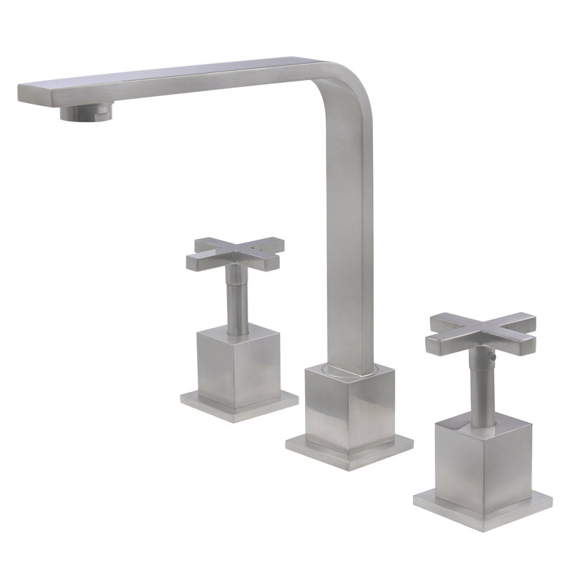Muld Widespread 2-handle Bathroom Faucet, Brushed Nickel
