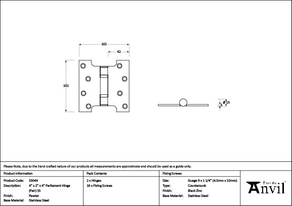Product Dimensions