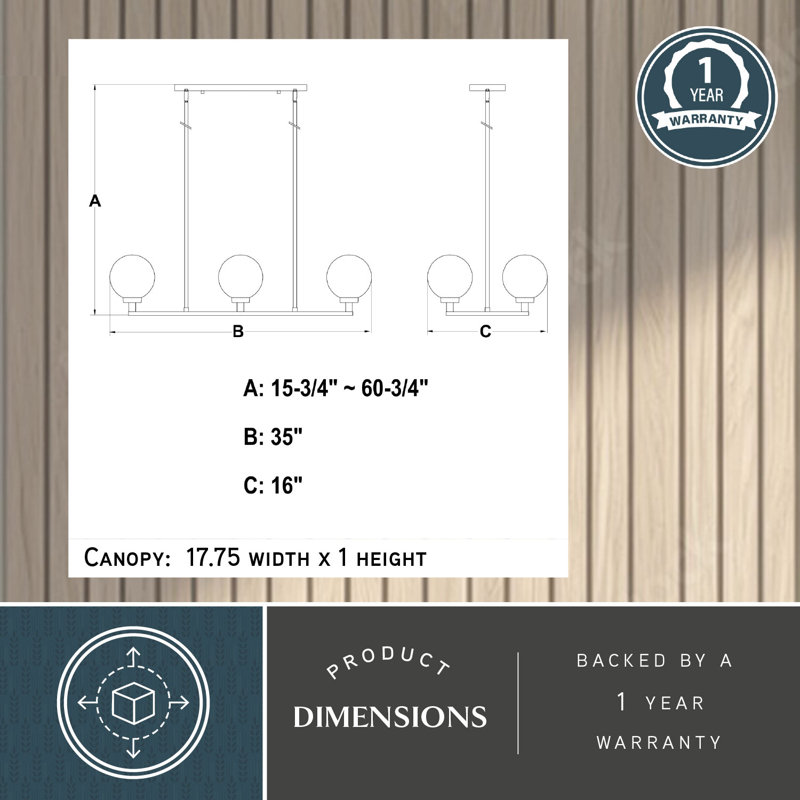 6 - Light Kitchen Island Pendant