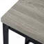 Table de salle à manger à hauteur de comptoir extra longue avec 3 tabourets, ensemble de table de pub avec repose-pieds, gris