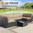 14-Piece Outdoor Cushion Cover Set | Replacement for 6-Seater Patio Sofa | Zipper Closure and Machine Washable Fabric-1448594632