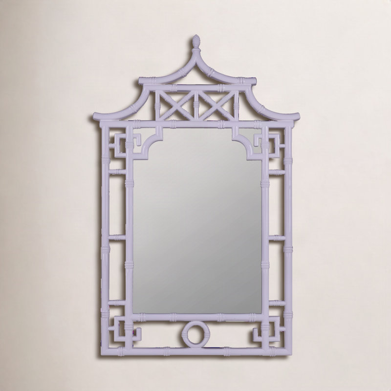 Shing Resin Wall Mirror, French Lilac