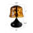 Tortoise Glass and Iron Table Lamp