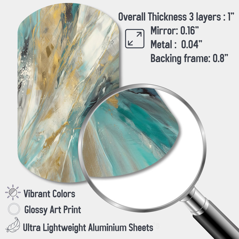 Codecido - Art abstrait cylindrique asymétrique en métal, H 31 po x l 19 po