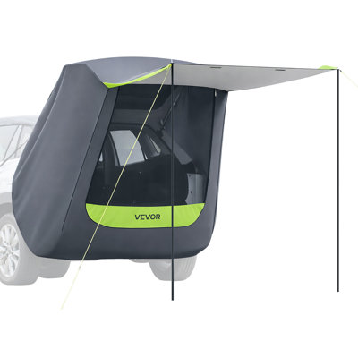 SUV Tent with Shade Awning, All-Season SUV Tailgate Tent, PU2000mm Waterproof Car Rear Hatch Camping Tents, Portable Sun Shade Tailgate Shelter with Carrying Bag for Outdoor Hiking