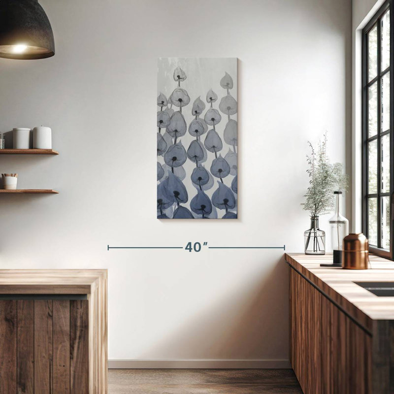 Sapphire Blooms I, 36" H x 18" W