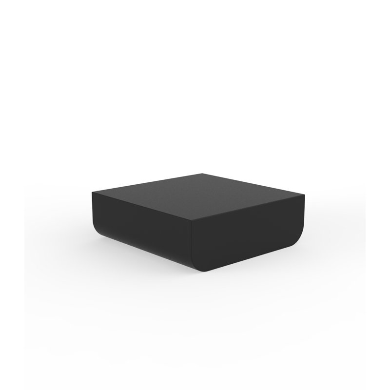 Ulm - Resin Ottoman - Basic, Black