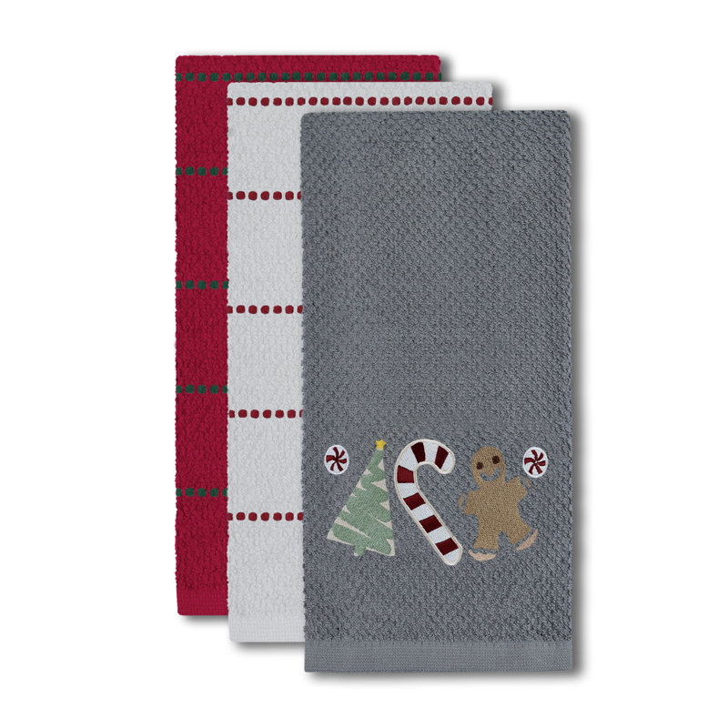 Cotton Tea Towel Kitchen Towel, Grey