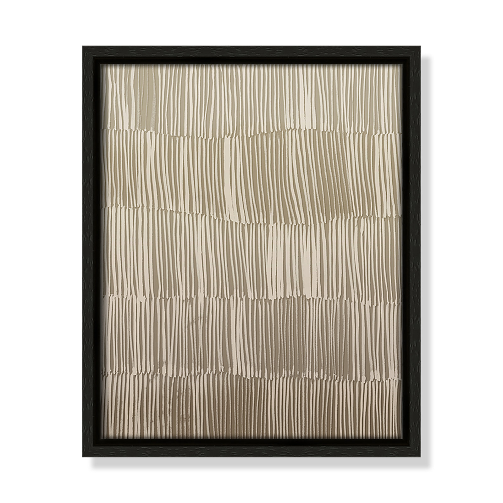 Linear Calm I Print by , 11.5" H x 9.5" W, Espresso Floater