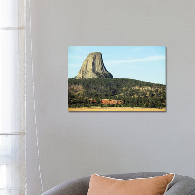 Clairville Devils Tower National Monument, Wyoming I by Richard Roscoe - Wrapped Canvas Print