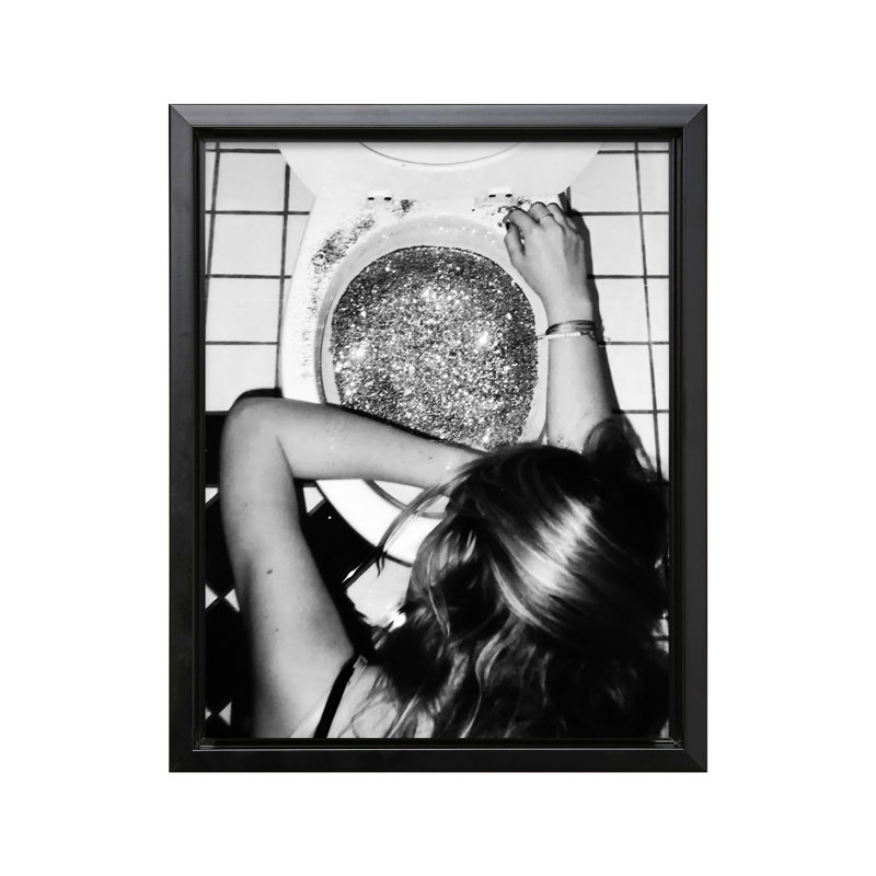 Après la soirée disco, Black Framed, Canvas, 18"H x 24"W