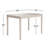 Alexa-Mae 4-Person Solid Wood Four-Leg Dining Set-666349909