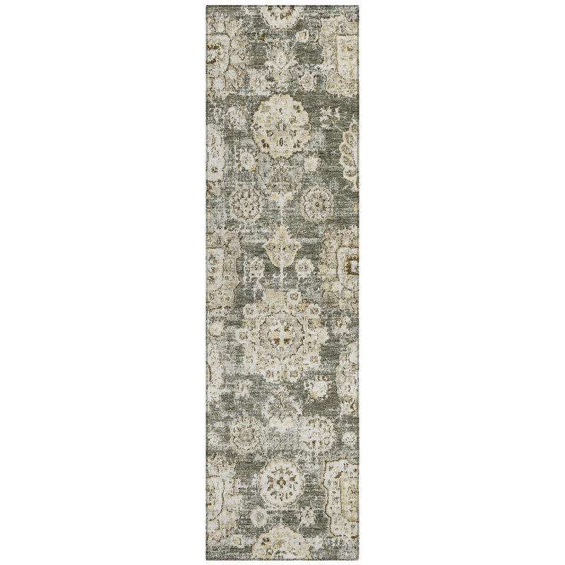 Floral Indoor / Outdoor Rug, Runner 2'3" x 7'6"