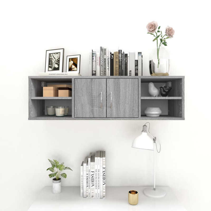 Glendel 4 Piece Accent Shelf, Grey Sonoma