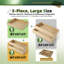 Ensemble de 5 tiroirs de rangement en bambou empilables pour ustensiles de cuisine, couverts et couverts