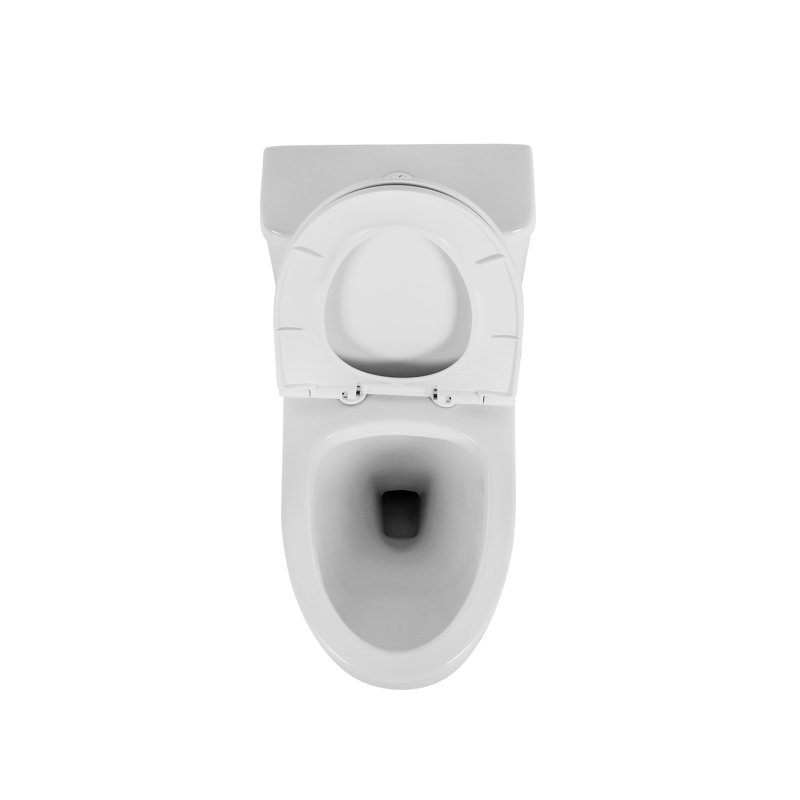 1.1/1.6 Ceramic Toilet, Elongated, White, Comfortable, Soft Close Seat, & , T036wt White