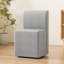 Chaise roulante élégante en lin gris avec repose-pieds Energy - réduit la consommation d'énergie-283069232