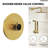 Pressure Balanced Shower System, 10" Rainfall Shower Faucet with Slide Bar And Handheld Shower Spray-107557321