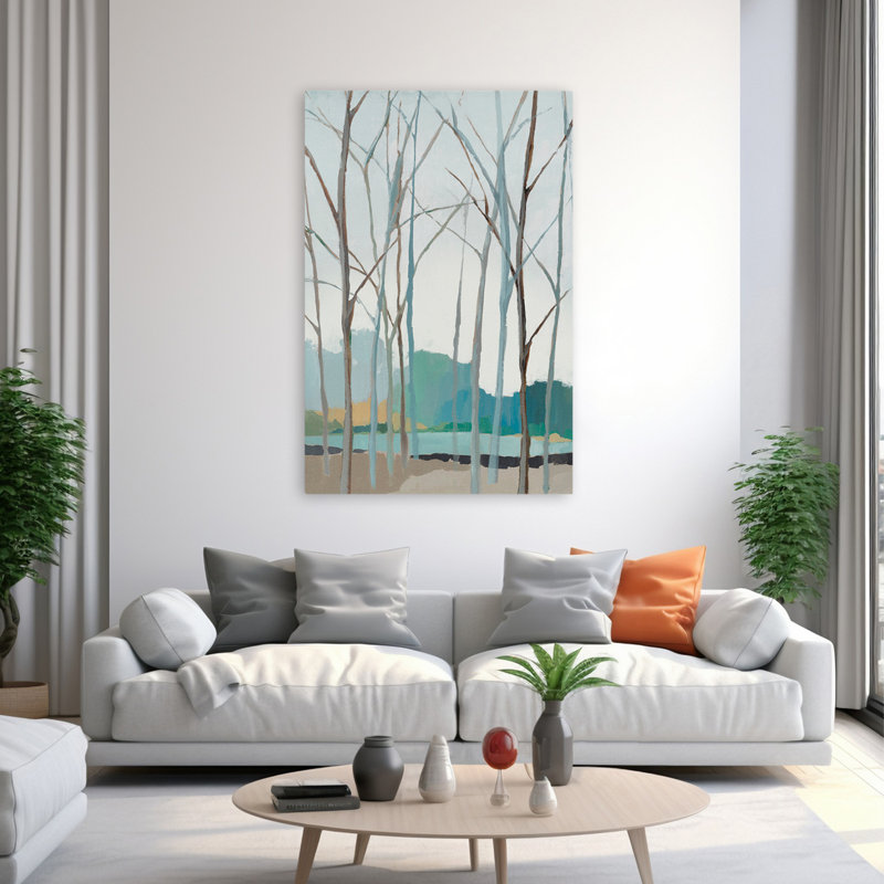 Arbres et hiver Winter Trees II, art, H 60 po x l 40 po