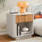 21.6"W Fluted Wooden Nightstand-1317123254-1317123255