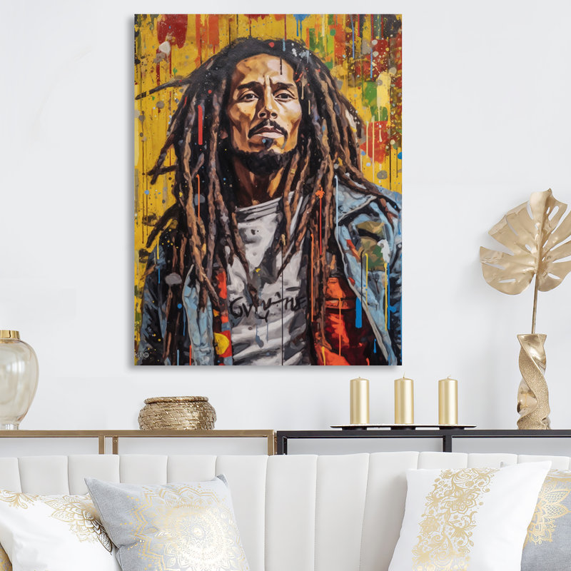 Bob Marley Poprt, H 40 po x l 30 po x P 1 po