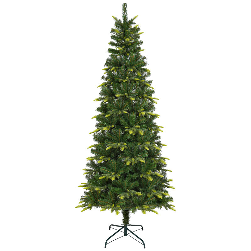 7.5ft Hinged Artificial Two Colours Christmas Tree, 5'