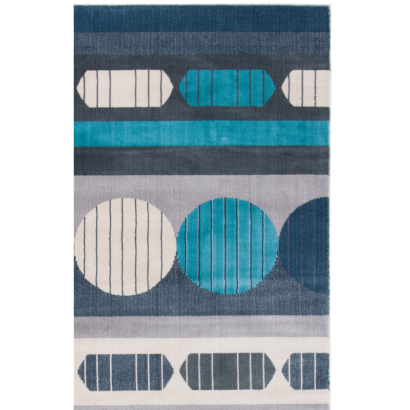 Honea 300 Performance Geometric Rug, Rectangle 5'3" x 7'7"