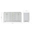 Meuble-lavabo double en bois massif gris Freitas-93644167