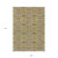 Tapis intérieur / extérieur beige et brun clair 9 pi x 12 pi Medallion