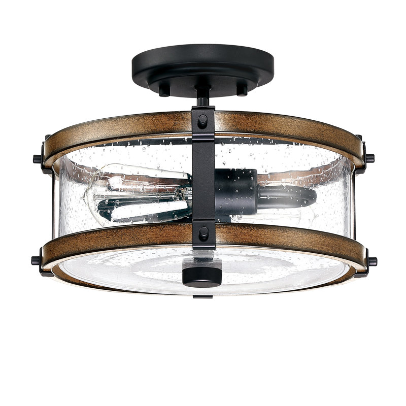 Plafonnier semi-encastré 2 lumières Duyen
