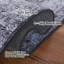Tucson Vintage Look Machine Washable Non-Slip Area Rug in Black & Grey-1412390129