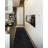 Harrish Custom Size Solid Black Color Medium Pile Slip Resistant Runner Rugs by Feet-624223712