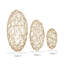 Ensemble de 3 sculptures décoratives CosmoLiving par Cosmopolitan Gold-19708004