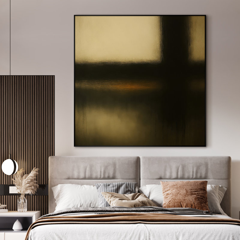 Très grand art mural, reproduction d'art sur toile - art abstrait moderne et net, H 36 po x l 36 po