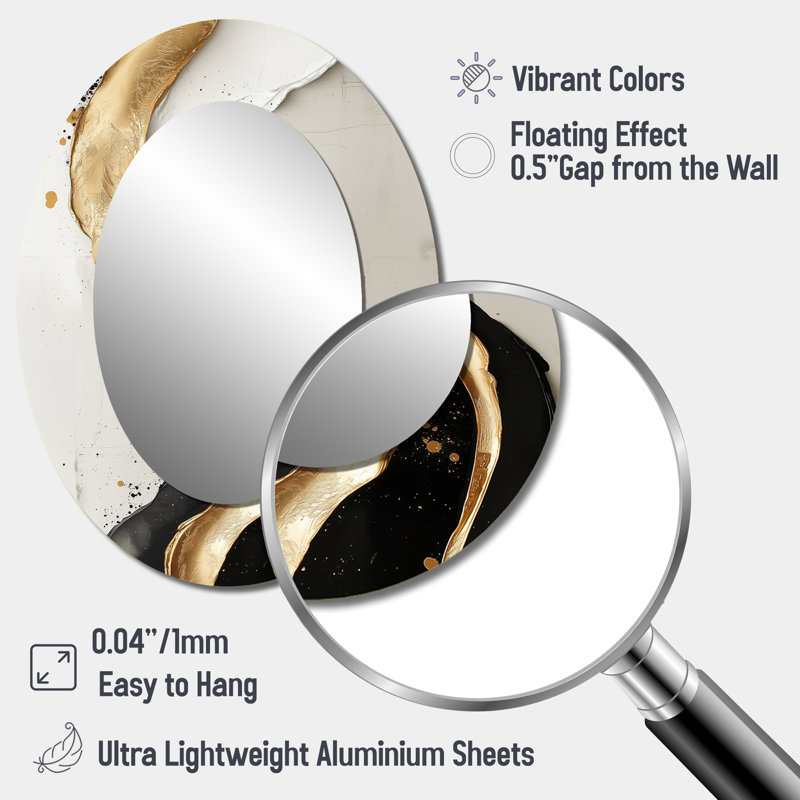 Miroir mural Goldern, 40 po x 30 po